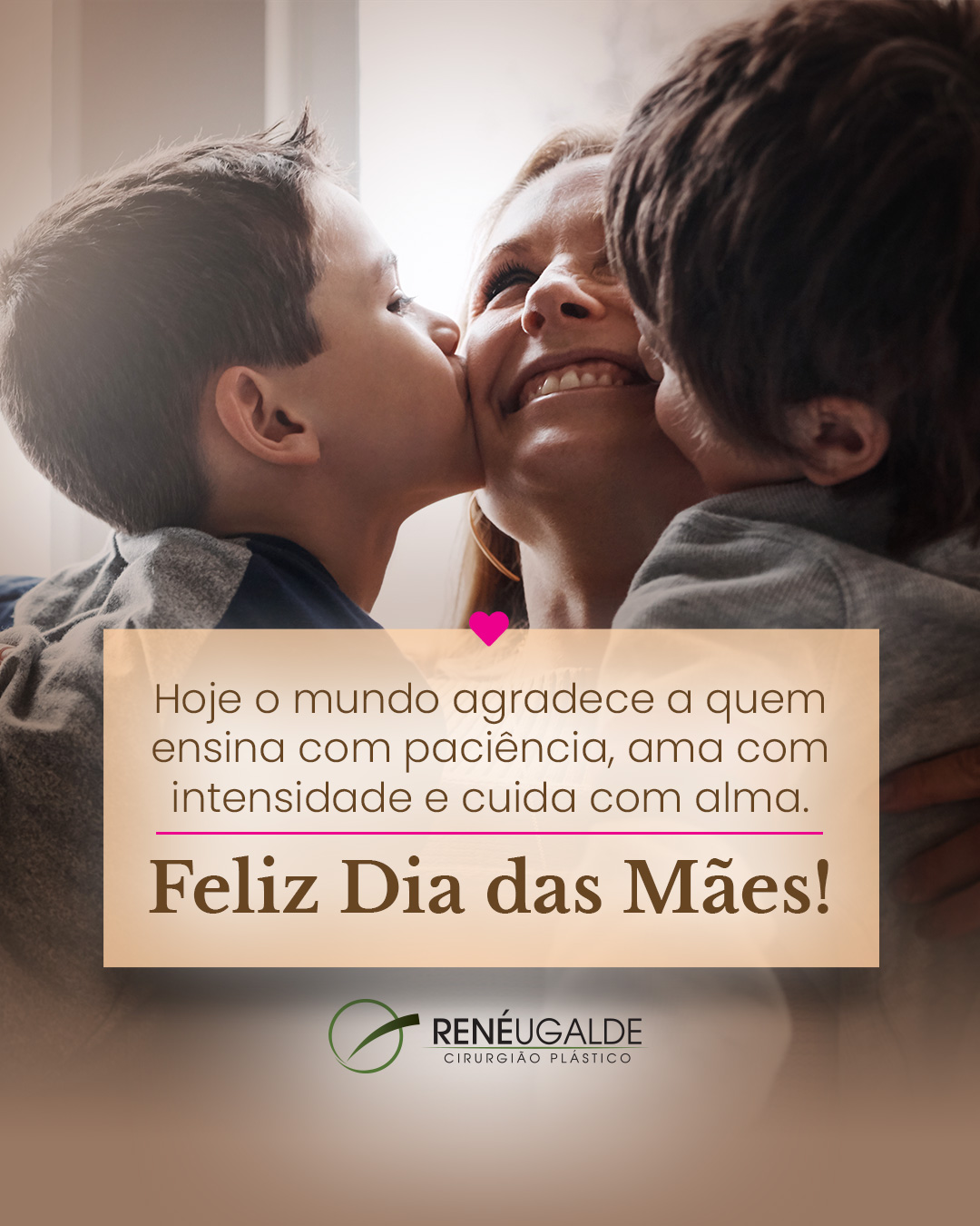 Hoje o mundo agradece a quem ensina com paciência, ama com intensidade e cuida com alma. Feliz Dia das Mães!
